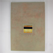 Ohne Titel - 1995 - 150 cm x 105 cm - Frankfurt am Main  - Signatur rückseitig - Collage/Mischtechnik auf Leinwand