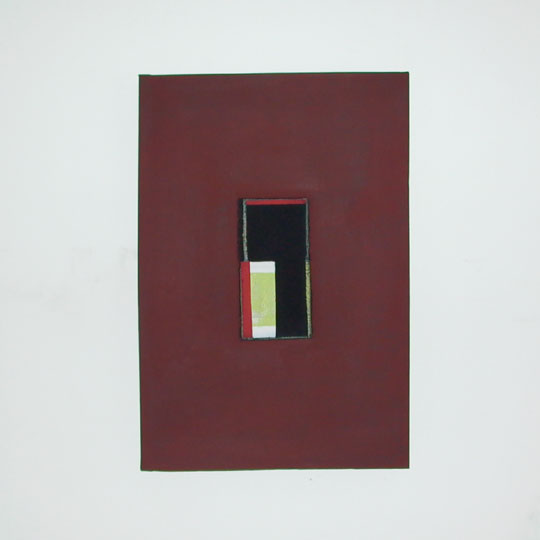 Ohne Titel - 1997 - 80 cm x 55 cm  - Frankfurt am Main  - Signatur rückseitig - Collage/Mischtechnik auf Leinwand